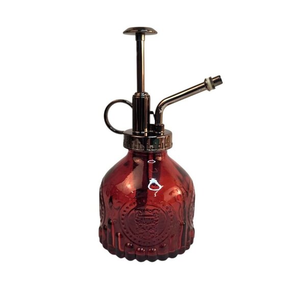 Glass Mister Spray Red Bottle With Pump works for Plant , Hair, Crafts 6.8 oz. - Picture 1 of 10